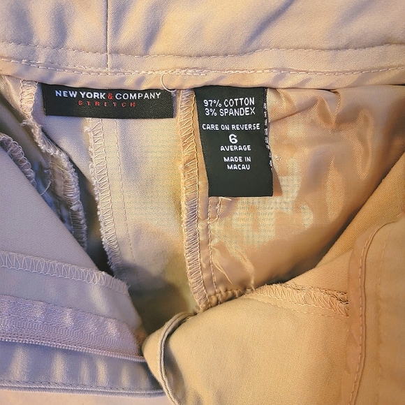 New York and Co. Stretch Khaki Dress Pants - Picture 3 of 6